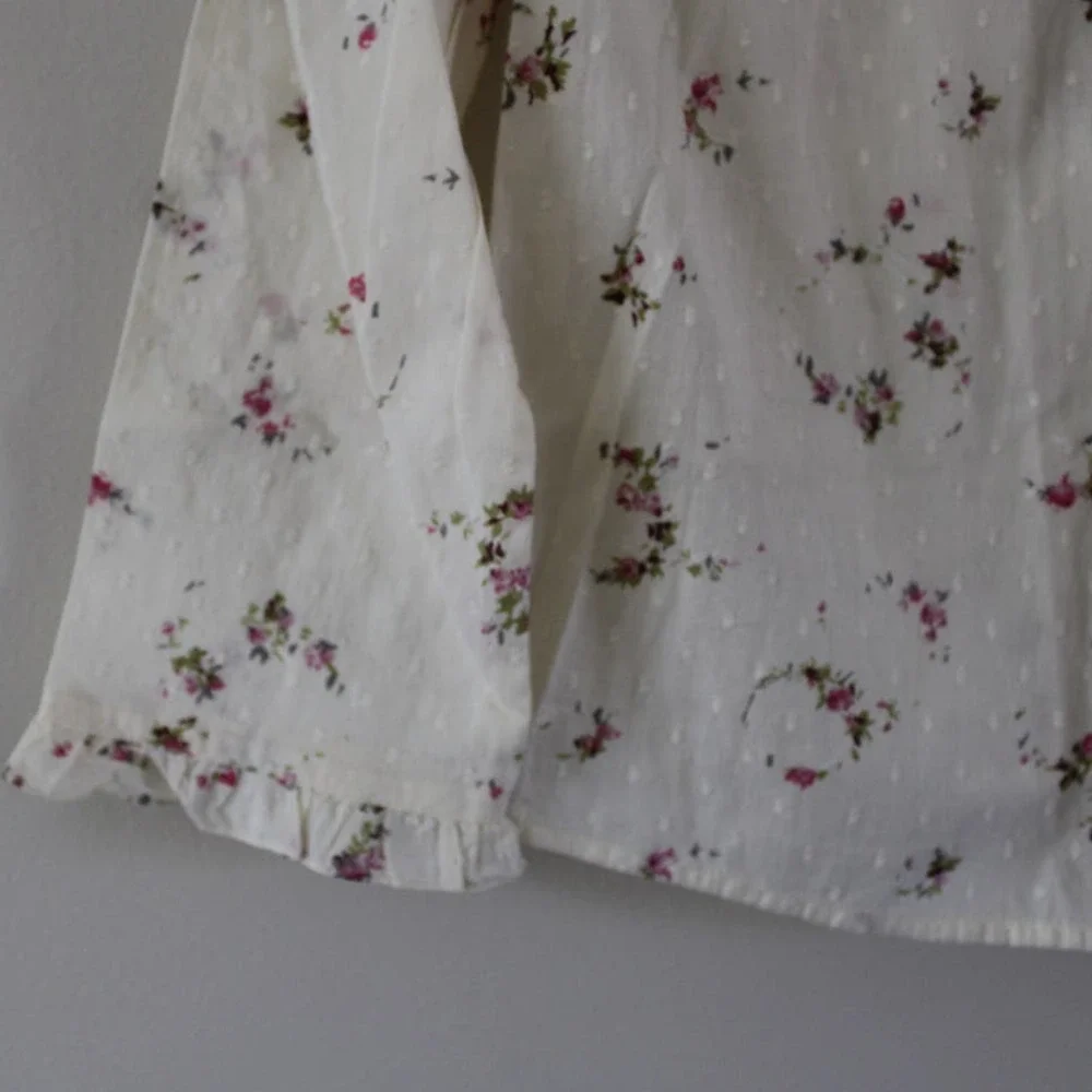 NWT Bonpoint Girl's‎ Felicite Long Sleeve Swiss Dot Floral Print Blouse Top 12